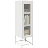 vidaXL Highboard White 36x39x123 cm Auksti velmēts tērauds