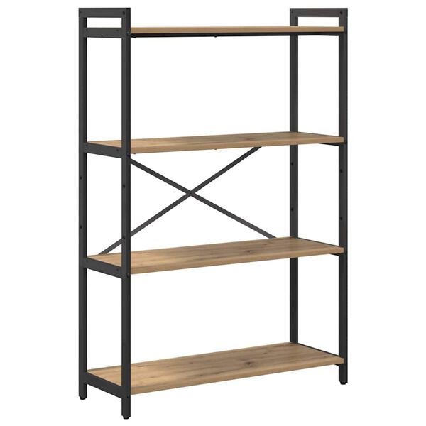 vidaXL Grāmatu plaukts Artisānā ozols 80 x 30 x 120 cm