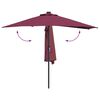vidaXL Dārza parasols Bordo sarkans 294 x 150 x 224 cm