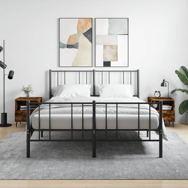 vidaXL naktsskapī&scaron;i, 2 gb., ozolkoka, 40x35x47,5 cm, inženierijas koks