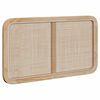 vidaXL Galvgalis ar galvas klāju Dabiska 100 x 55 x 3 cm Rotangpalma