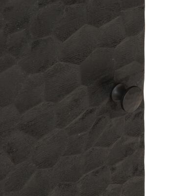 vidaXL naktsskapītis, melns, 40x33x46 cm, mango masīvkoks