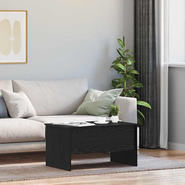 vidaXL Kafijas galdiņ&scaron; Melns ozolkoks 102 x 50,5 x 46,5 cm