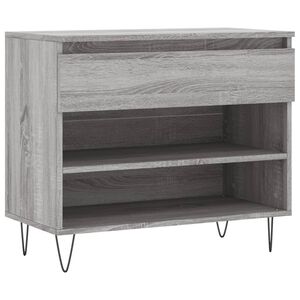 vidaXL apavu plaukts, pelēka ozola, 70x36x60 cm, inženierijas koks