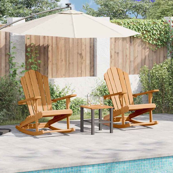 vidaXL Adirondack &scaron;ūpuļkrēsls 2 pcs Brūna 100 x 77 x 99 cm