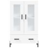 vidaXL augstais skapītis, balts, 69,5x31x115 cm, inženierijas koks