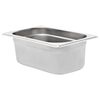 vidaXL Gastronorm trauki, 8 gab., GN 1/4, 100 mm, nerūsējošs tērauds