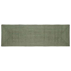 vidaXL Teritorijas paklāji Taisnstūra Olīvu zaļ&scaron; 80 x 250 cm Džuta