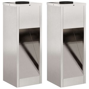 vidaXL Saules LED Ceļa Gaisma 2 pcs Nerūsējo&scaron;s tērauds