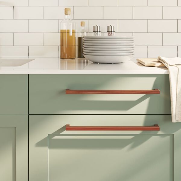 vidaXL skapja rokturi, 10 gab., bronzas, 320 mm, nerūsējo&scaron;ais tērauds