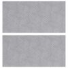 vidaXL Trepju paklājs Taisnstūra 2 pcs Sudraba 50 x 25 cm Alumīnijs