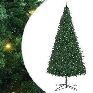 vidaXL Ziemassvētku eglīte Zaļa 400 cm PVC