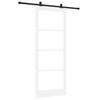 vidaXL Slīdo&scaron;ās durvis ORKDAL 93 x 232 cm Balta un melna