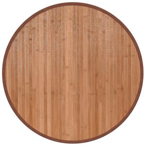 vidaXL paklājs, apaļ&scaron;, dabīgs, 60 cm, bambuss