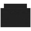vidaXL Gultas rāmis Melns ozolkoks 193 x 78 x 50 cm Inženierijas koks