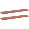 vidaXL Sienas plaukts Pie sienas 2 gab. Sarkana 120 x 23,5 x 3,8 cm