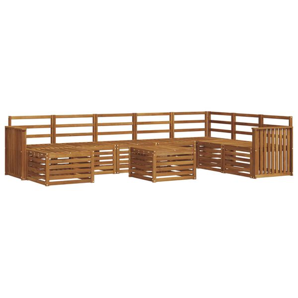 vidaXL Dīvāna komplekti Dabiska Cietā akācijas koks