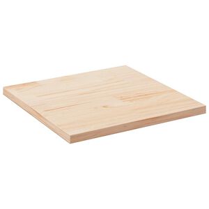 vidaXL galda virsma, 80x80x2,5 cm, masīvkoks, priede, kvadrātveida