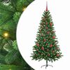 vidaXL Ziemassvētku eglīte su 150 LED ar statīvu Zaļa 150 cm PE