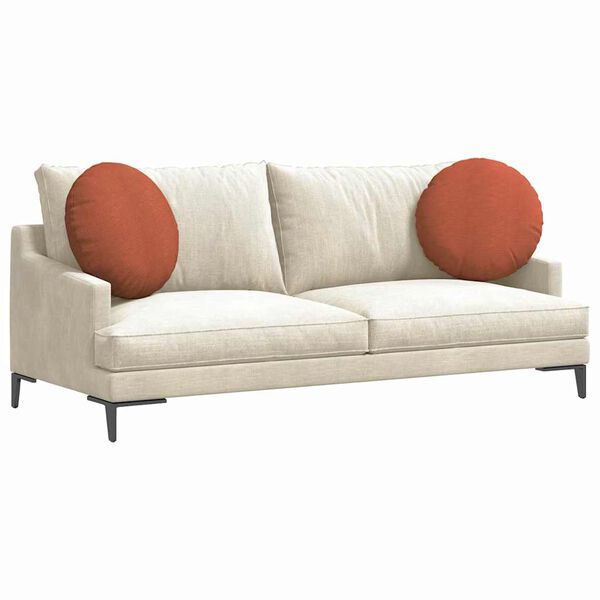 vidaXL Sēdvietas spilventiņi 2 pcs Sarkans oranžs &Oslash; 50 cm