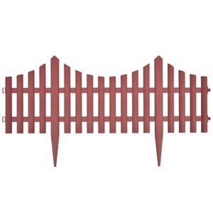 vidaXL zāliena sadalītāji, 17 gab., 10 m, brūni