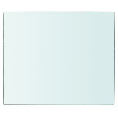 vidaXL sienas plaukts, 30x25 cm, caurspīdīgs stikls