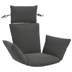 vidaXL Adirondack spilvens PUTTEN 100% poliesters Antracīta