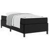 vidaXL Gultas rāmis ar matraci Melna 100 x 200 cm audums