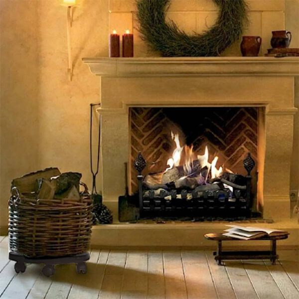 vidaXL podu paliktņi ar riteņiem, 3 gab., Ø30 cm, melni, 170 kg