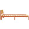 vidaXL Gultas rāmis Vaks brūns 75 x 190 cm Ciets priedes koks