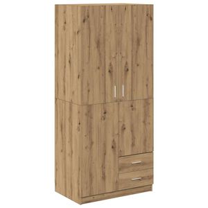 vidaXL Skapis Artisan Oak 80x52x180 cm Engineered Wood