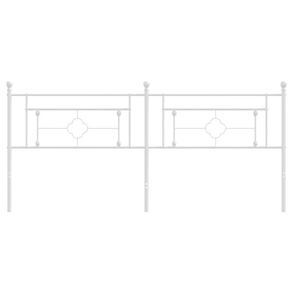 vidaXL rezerves galvgalis, balts, 193 cm