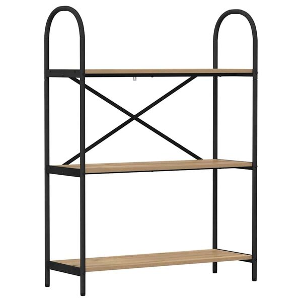 vidaXL Grāmatu plaukts Artisānā ozols 80 x 30 x 109 cm