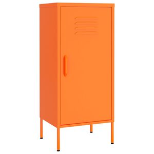 vidaXL skapītis, 42,5x35x101,5 cm, tērauds, oranžs