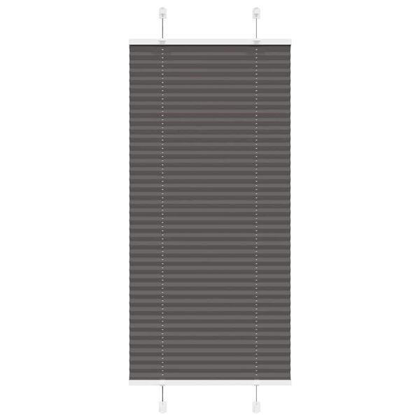 vidaXL kroku žalūzija melna 55x150 cm auduma platums 54,4 cm