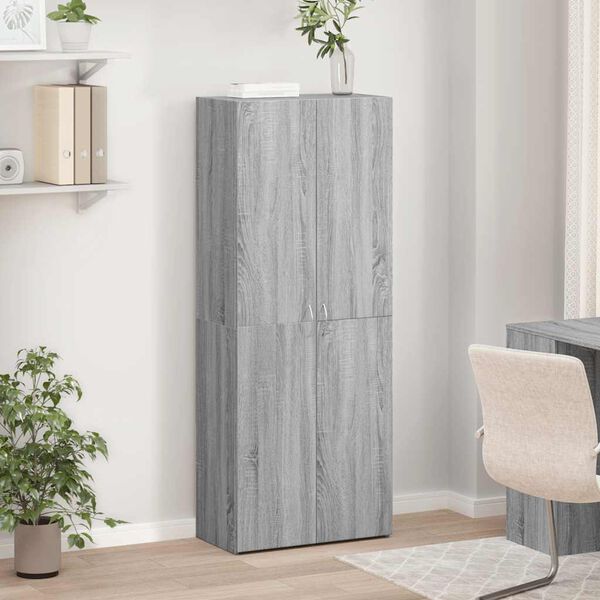 vidaXL failu skapis pelēks Sonoma 60x32x153 cm Engineered Wood