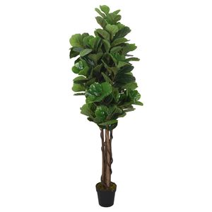 vidaXL mākslīgais vīģes koks, 96 lapas, 80 cm, zaļ&scaron;