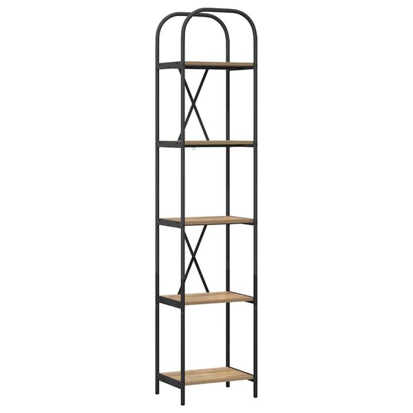 vidaXL Grāmatu plaukts Artisānā ozols 40 x 30 x 183 cm