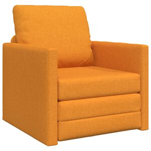 vidaXL Dīvāngulta Tum&scaron;i dzeltens 74 x 77 x 81 cm audums