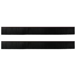 vidaXL Pa&scaron;līpojo&scaron;as durvju birstes 2 pcs Brūna 100 cm