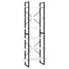 vidaXL augstais plaukts, balts, 80x30x210 cm, priedes masīvkoks