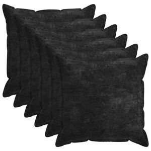 vidaXL Spilvenu pārvalks 6 gab. HOUTEN Antracīta 80 x 80 cm