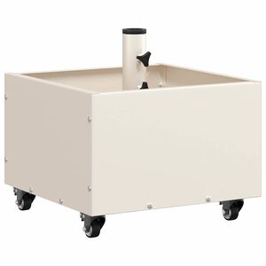 vidaXL Saulessarga pamatne Balts 45 x 45 x 45 cm Tērauds