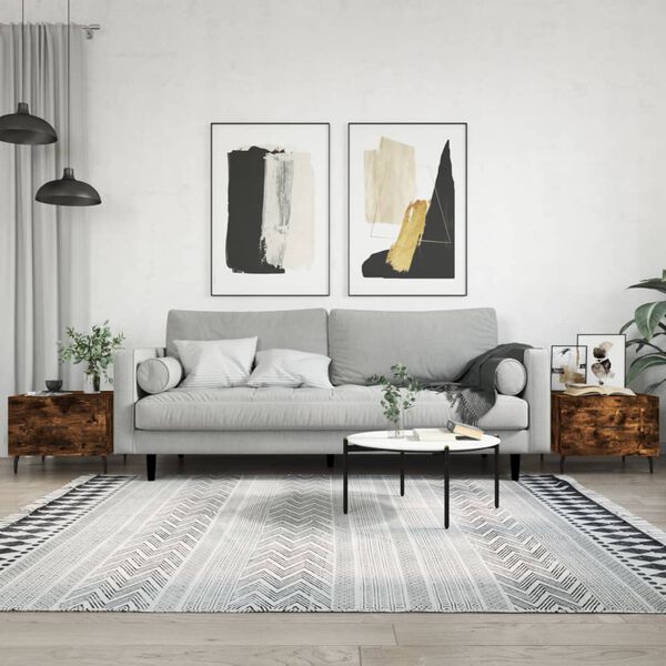 vidaXL kafijas galdiņi, 2 gab., ozola, 50x50x40 cm, inženierijas koks