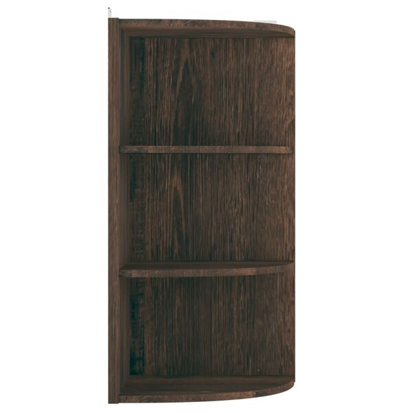 vidaXL sienas stūra plaukts, ozolkoka, 30x31,5x60cm, inženierijas koks