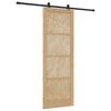 vidaXL Slīdo&scaron;ās durvis ORKDAL Dabiska 83 x 232 cm Priedes masīvkoks