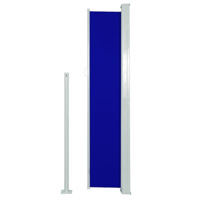 vidaXL izvelkama terases sānu markīze, 160x300 cm, zila