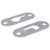 vidaXL Atslēgas cauruma pakaramais 2 gab. Sudraba 45 x 16 x 3.5 mm
