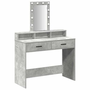 vidaXL Dressing galds Pelēka 100 x 41 x 140 cm Inženierijas koks