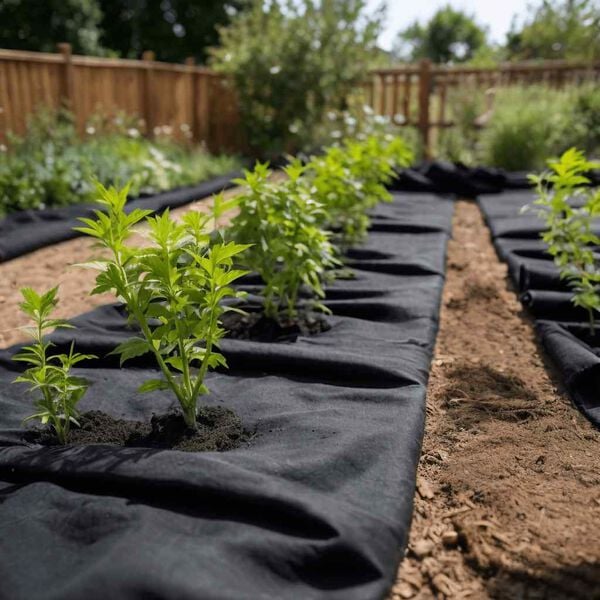 vidaXL ģeotekstila membrāna, melna, 1 x 10 m, poliestera &scaron;ķiedra